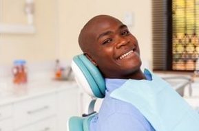 Man in Dental Chair Smiling | Avalon Dental, your Carson and El Segundo Dentist