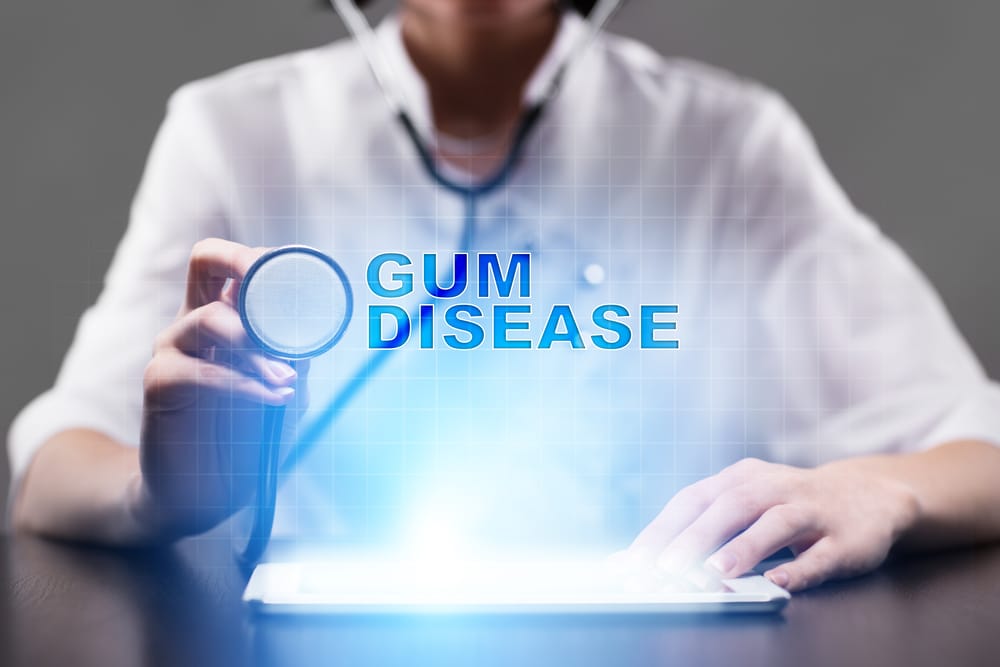 Image of a doctor and the words Gum Disease | Avalon Dental, your Carson and El Segundo Dentist